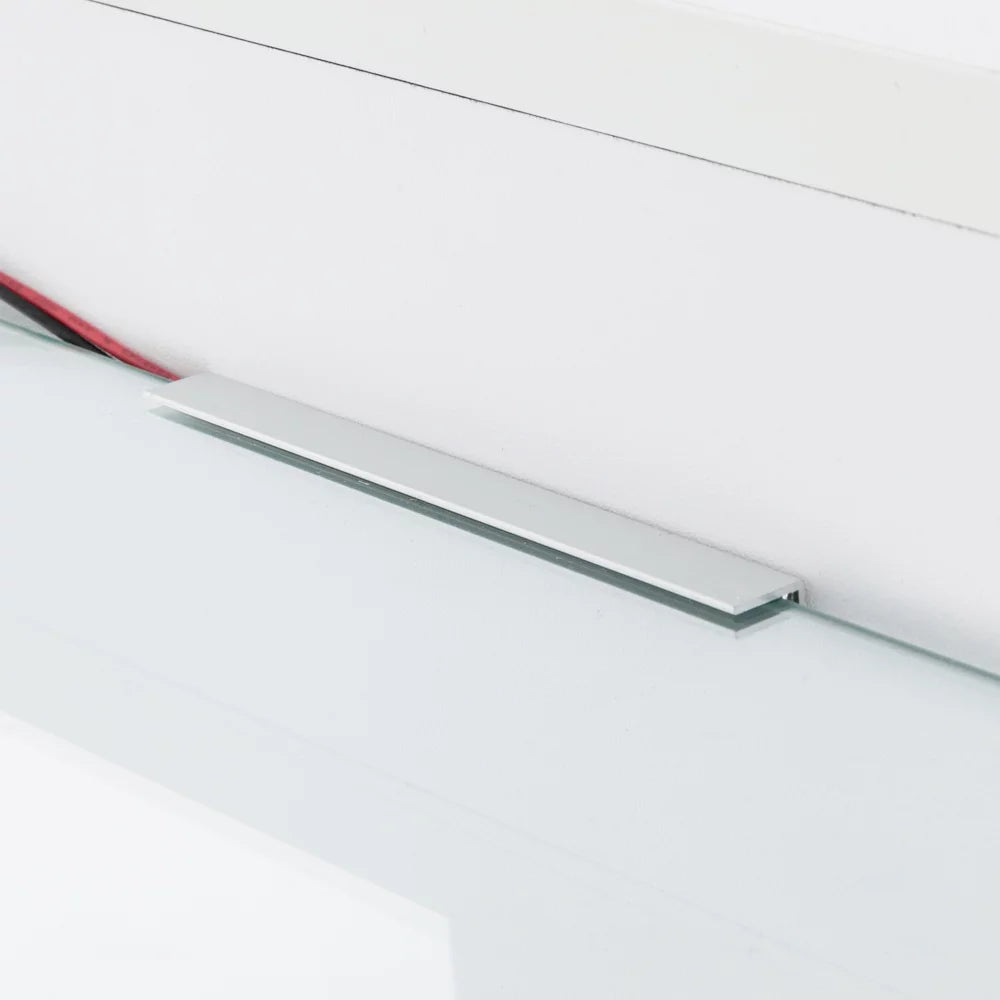 White High Gloss LED TV Stand with 2 Drawers K198