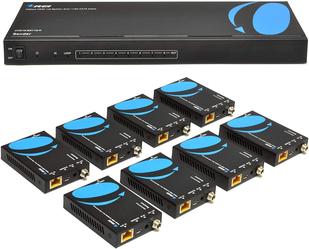 4K 4x4 HDMI Extender Matrix with HDR Switcher & IR Control, RS-232, 4 Receivers Included Z24947