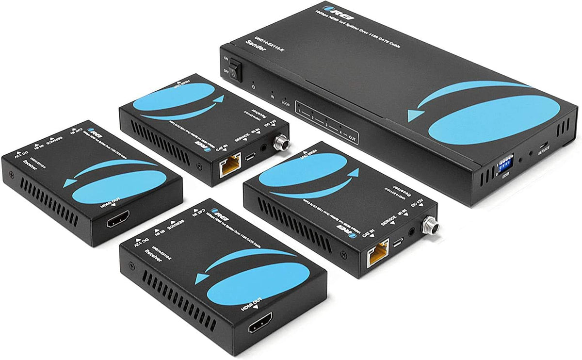 4K 4x4 HDMI Extender Matrix with HDR Switcher & IR Control, RS-232, 4 Receivers Included Z24947