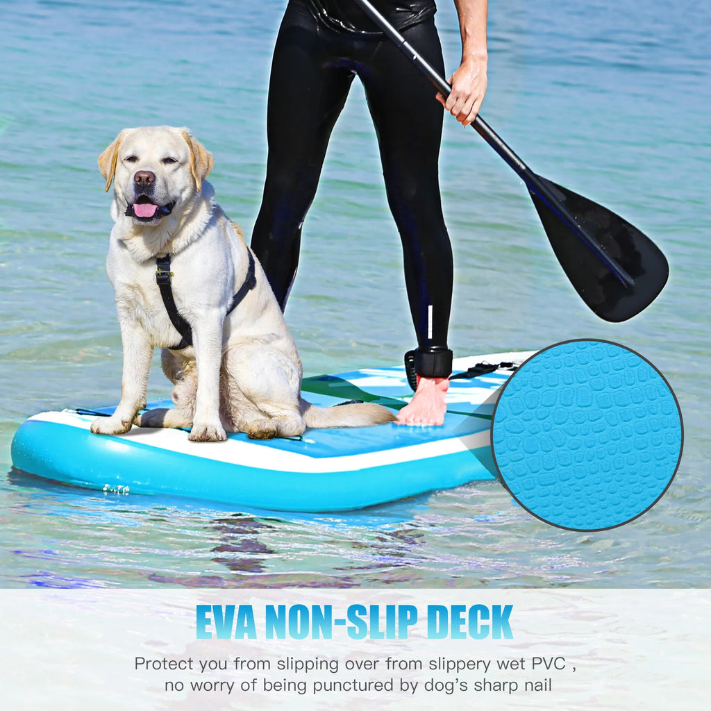 Inflatable Stand Up Paddle Board with Paddle Pump and Backpack O244334