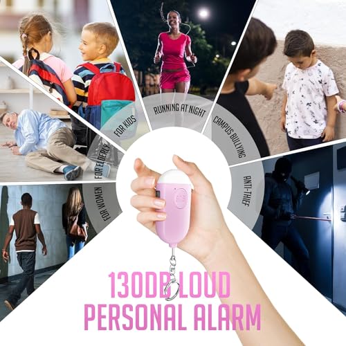 3 Pack Personal Alarm with LED Flashlight B811