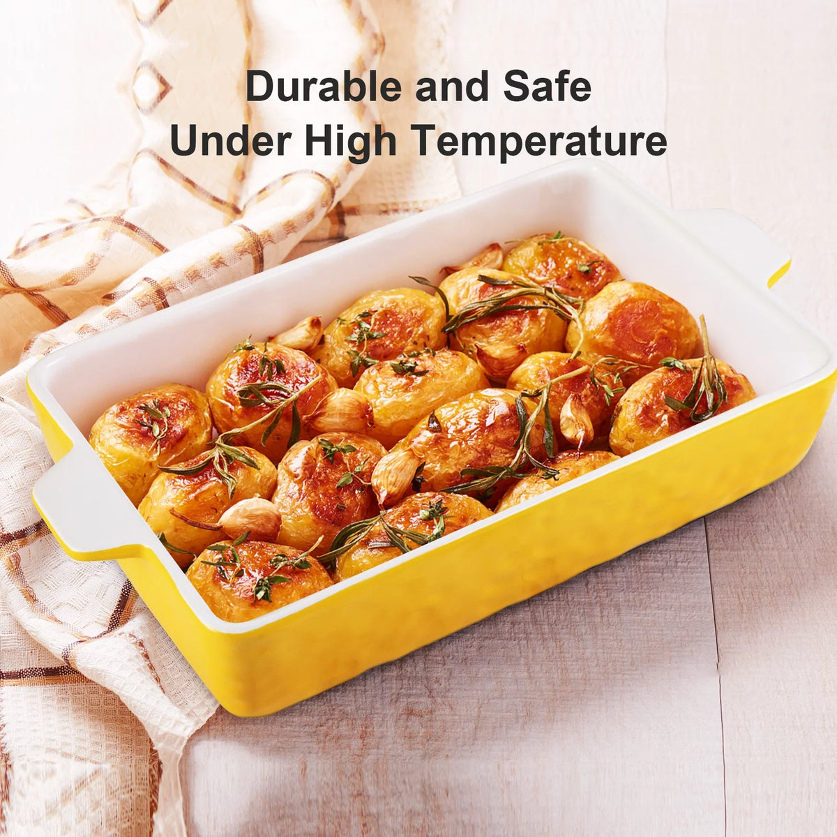 Ceramic Rectangular Baking Dish Set of 3 W67791