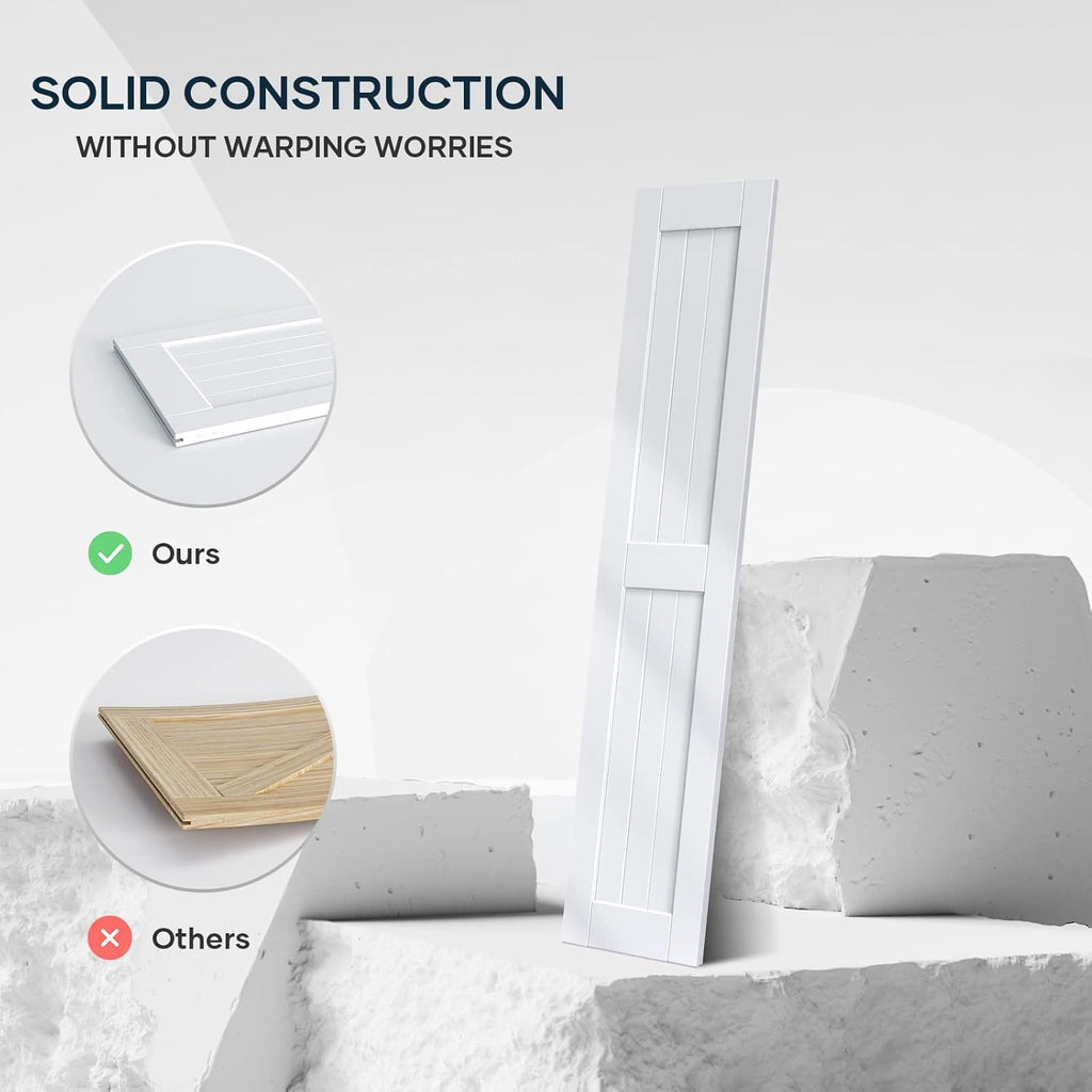 White Barn Door with Sliding Door Hardware A2243
