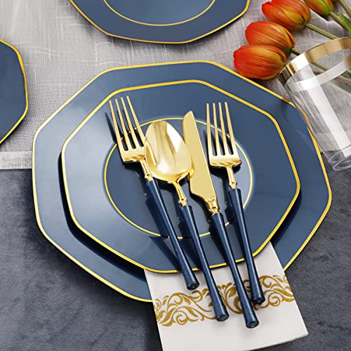 350 Pcs Plastic Dinnerware Set for 50 Guests V3071