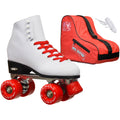 White/Red Quad Roller Skates Package I133544