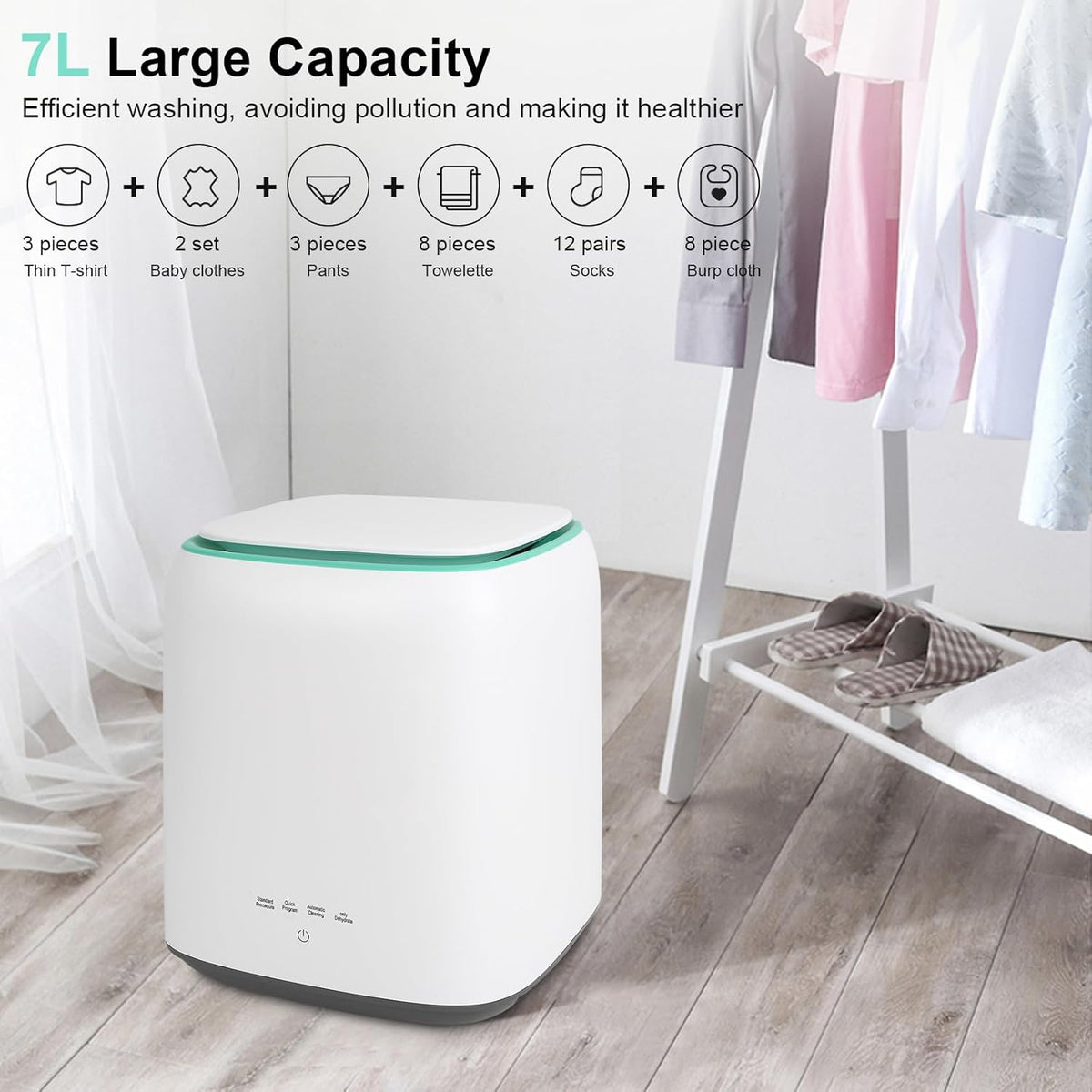 Mini portable washing machine with spin dryer Y350559
