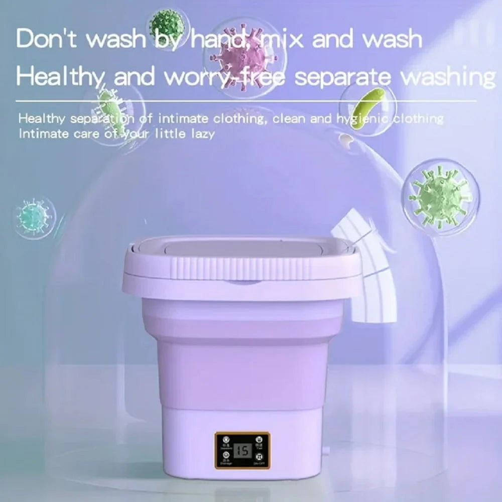 Portable 9L Foldable Mini Washing Machine X361