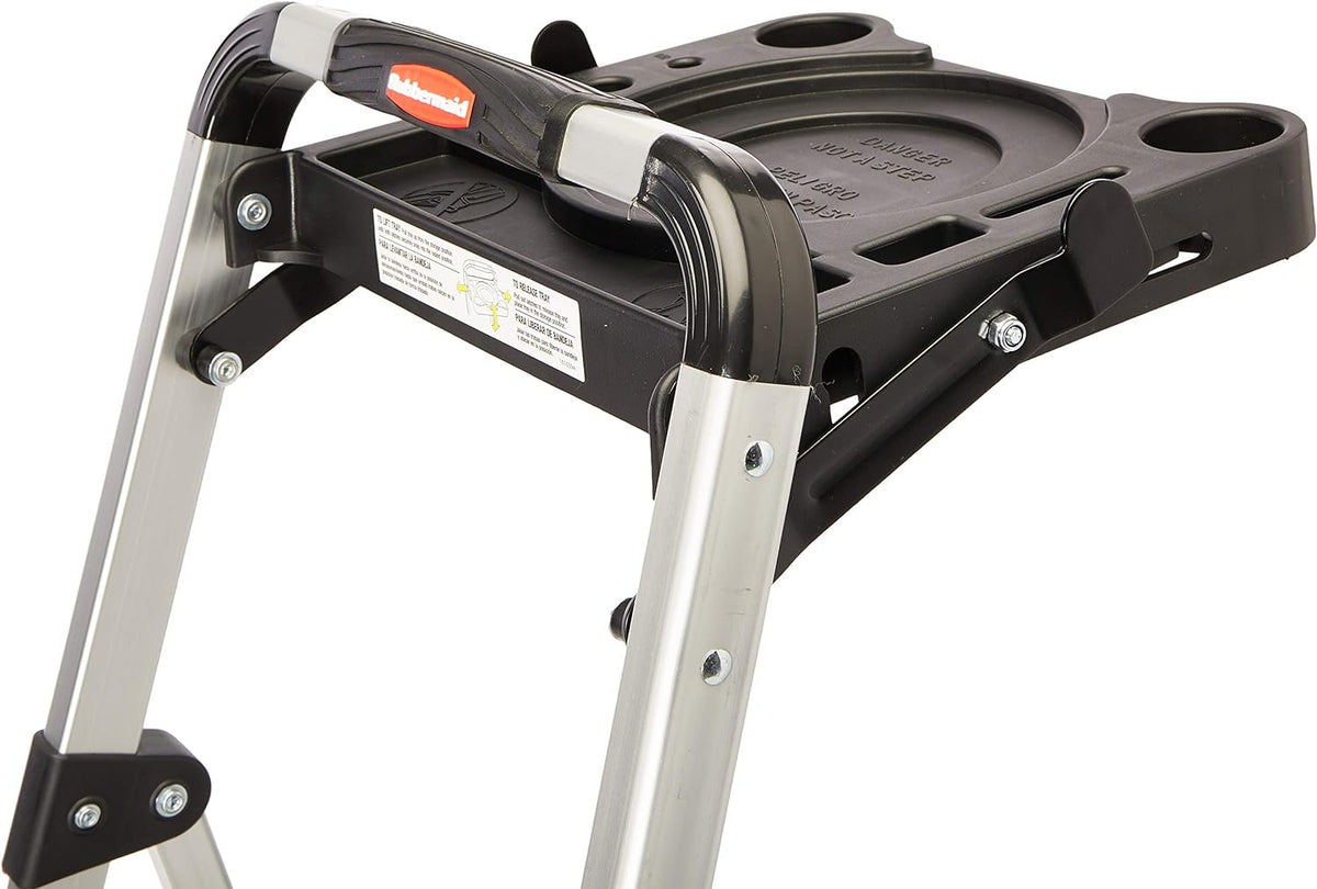 3-Step Ultra Light Aluminum Step Stool with Project Tray D477
