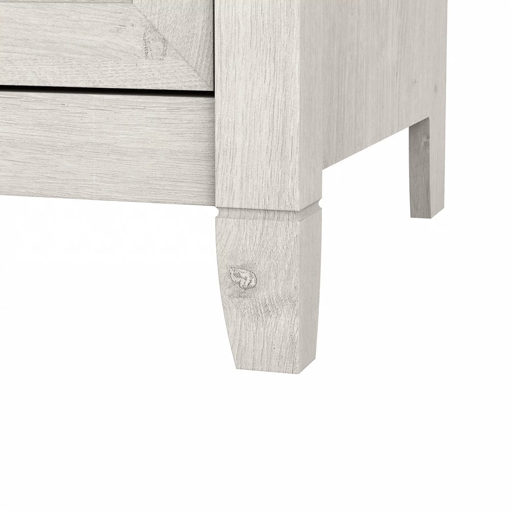 2 Drawer Linen White Oak Lateral File Cabinet W514