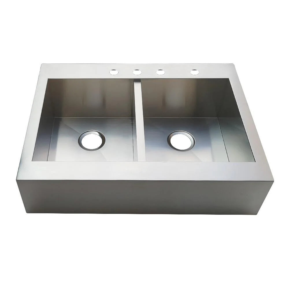 36 Inch Double Bowl Kitchen Sink V6623