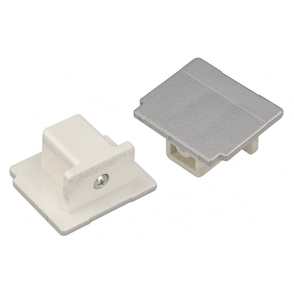 Silver-Grey Track Light End Cap E337219