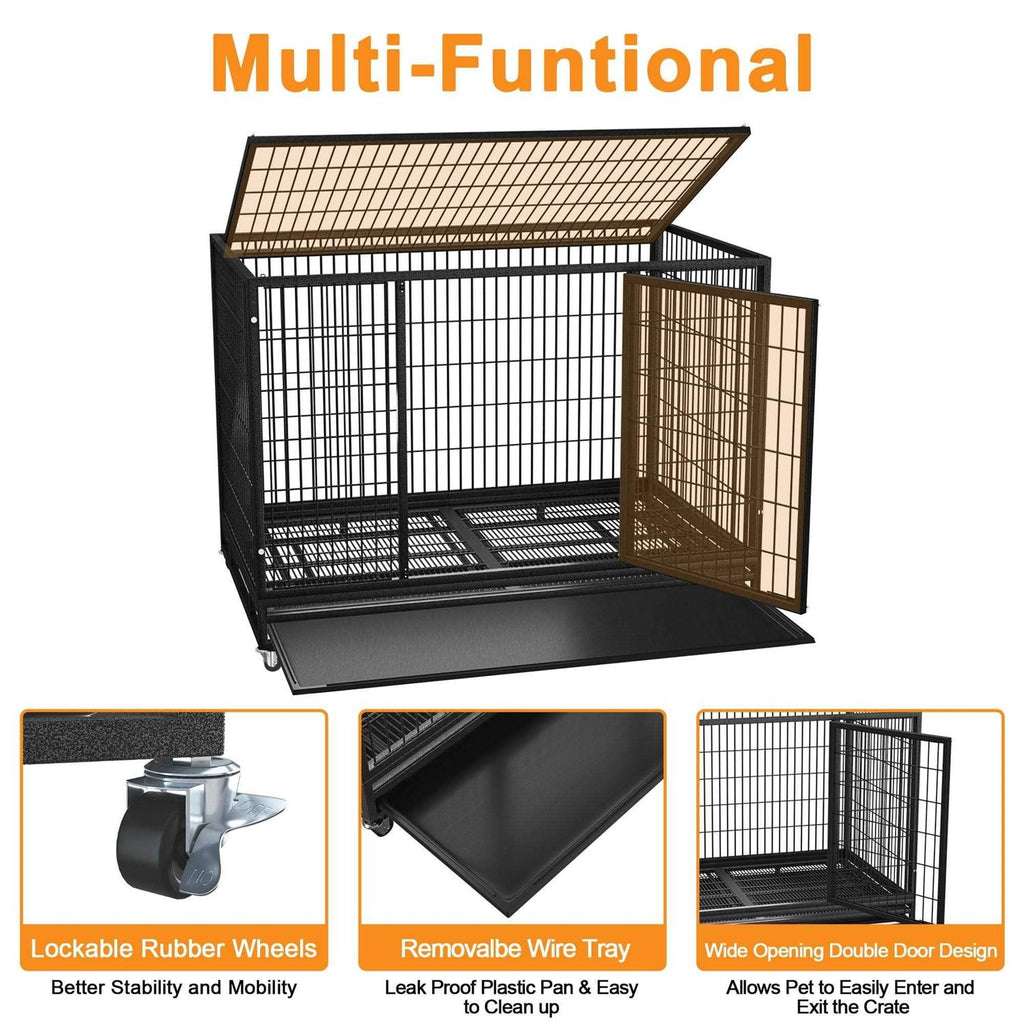 48/38 inch Heavy Duty Dog Crate B422