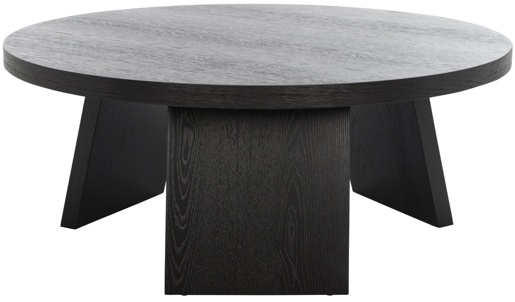 Black Round Wood Coffee Table M590623