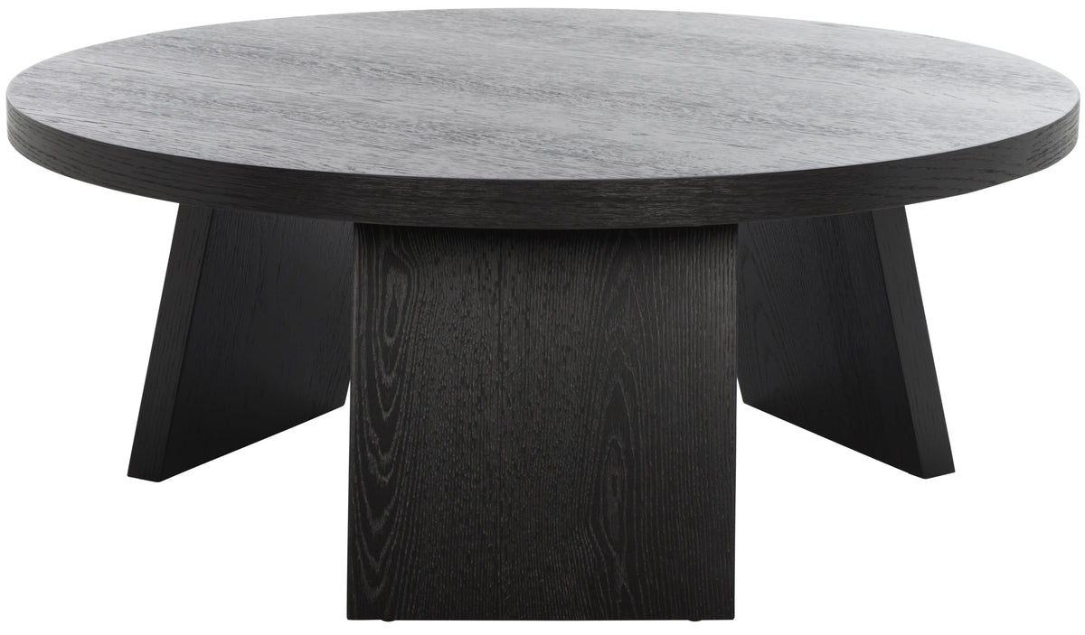 Black Round Wood Coffee Table M590623