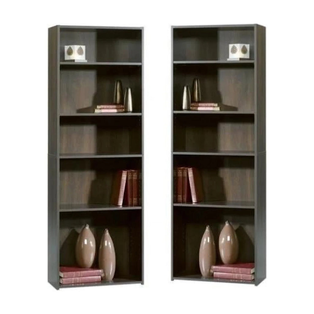 5-Shelf Engineered Wood Bookcase Set of 2 P54815