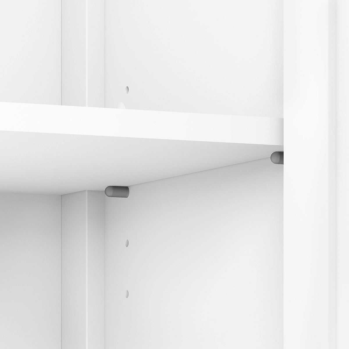 Pure White Accent Storage Cabinet with Doors I953