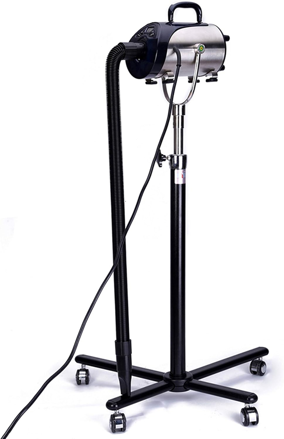 Professional Pet Stand Dryer with Smart LED Screen, 110V Silver A518772
