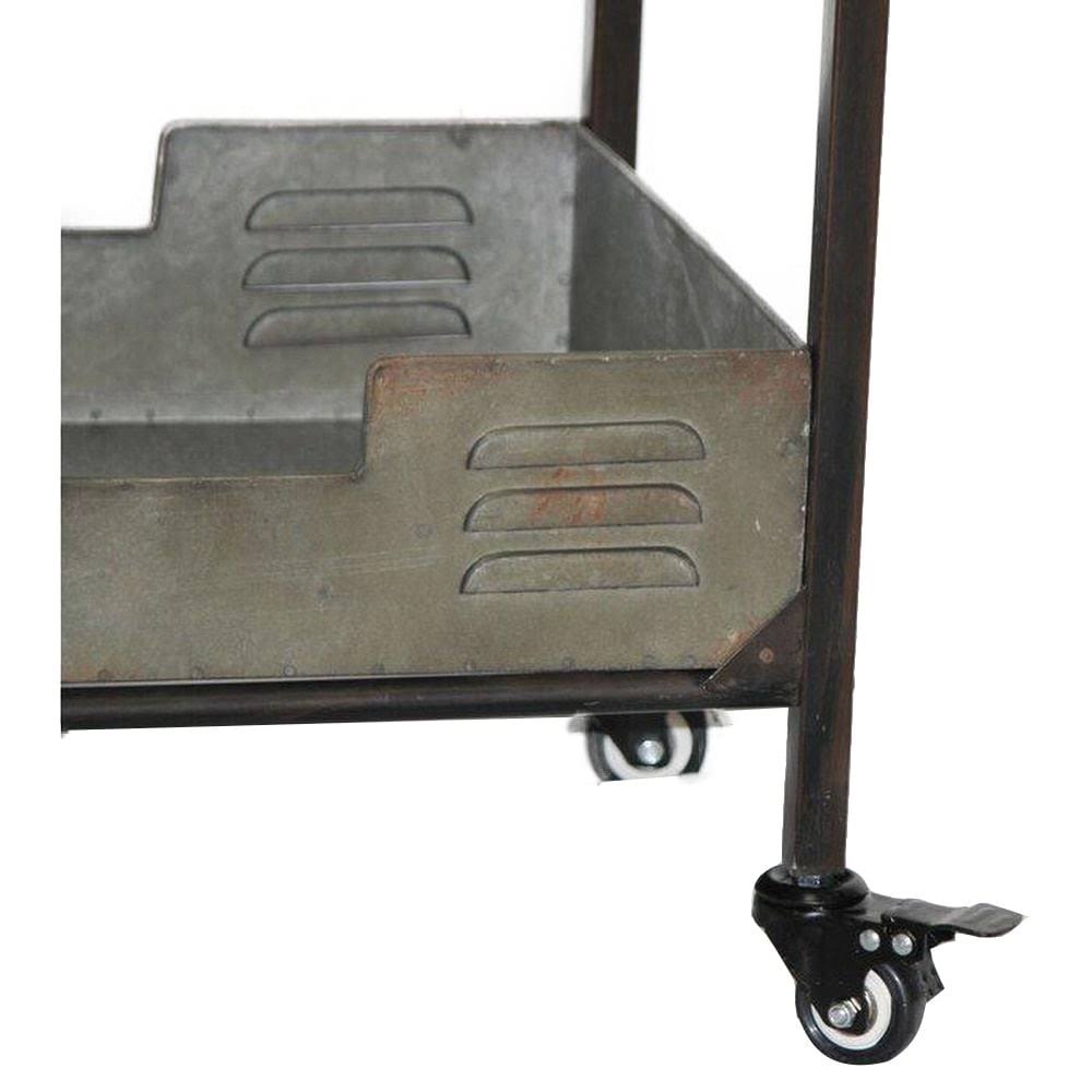 Industrial Metal Bar Cart H989174