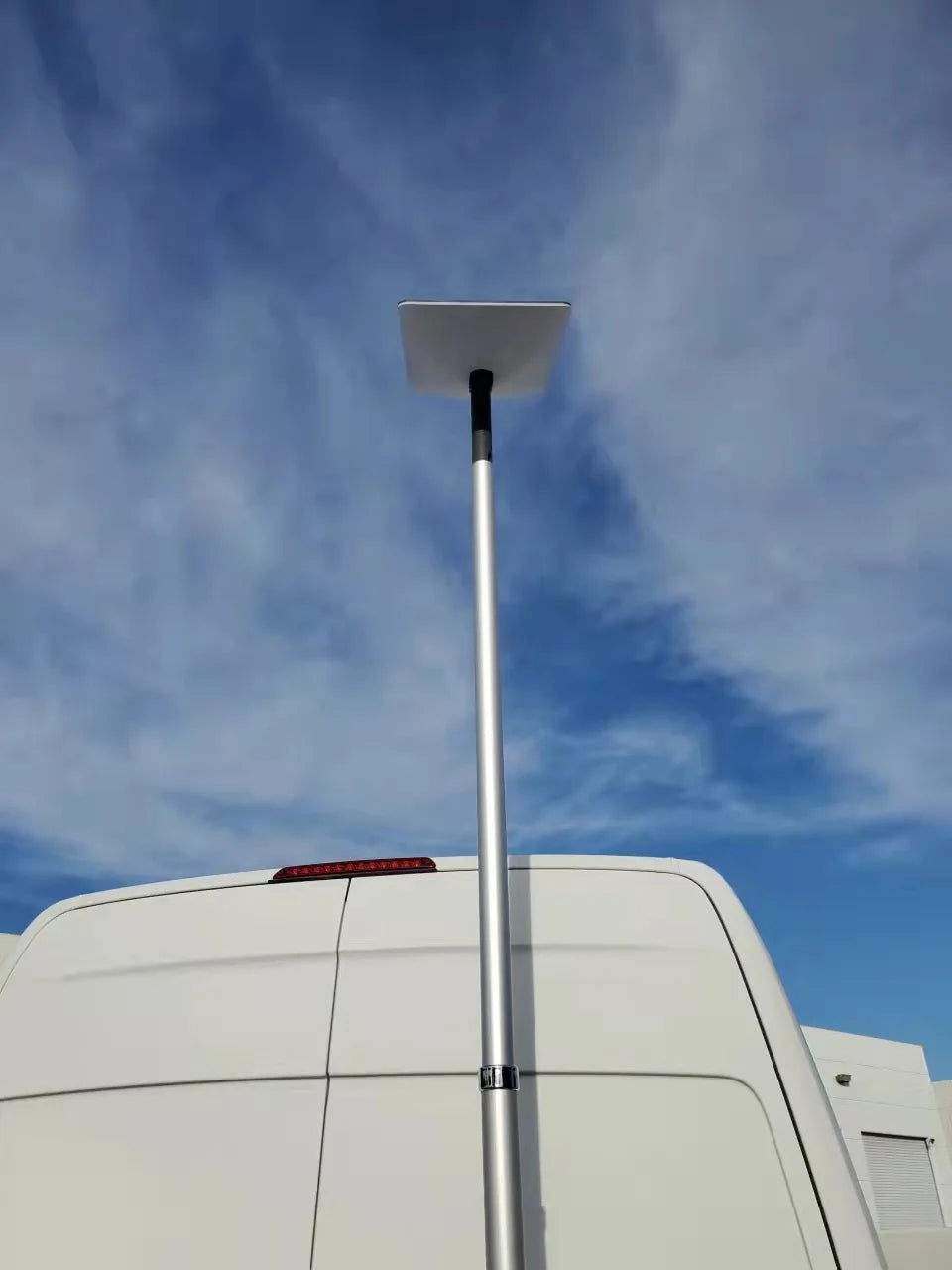 10FT Aluminum Pole with Installed Adapter for Starlink Dish Q80013