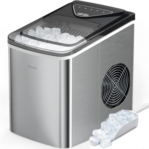 Countertop Ice Maker with Ice Scoop and Basket Z475337