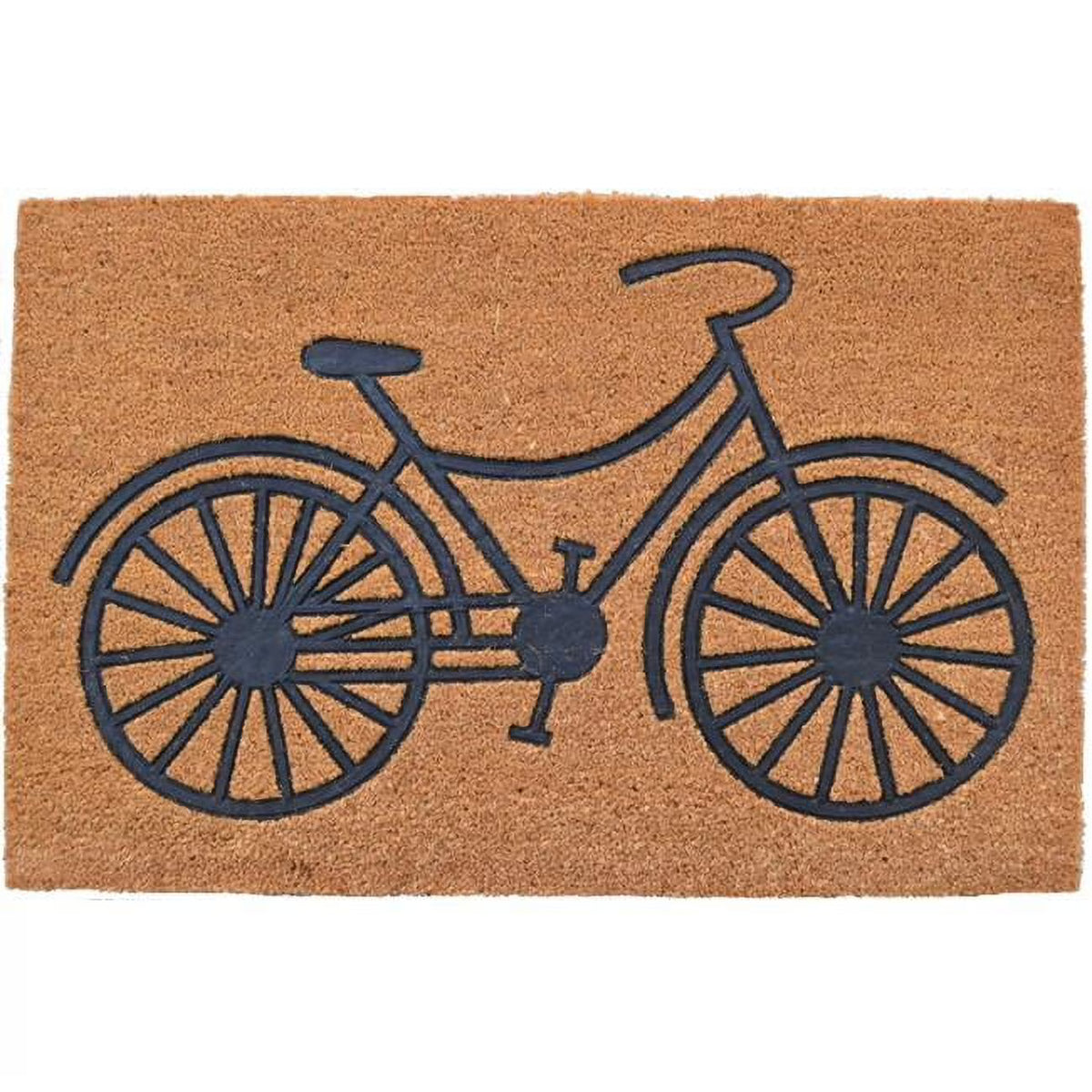 Outdoor Coir & PVC Embossed Bicycle Door Mat A95365