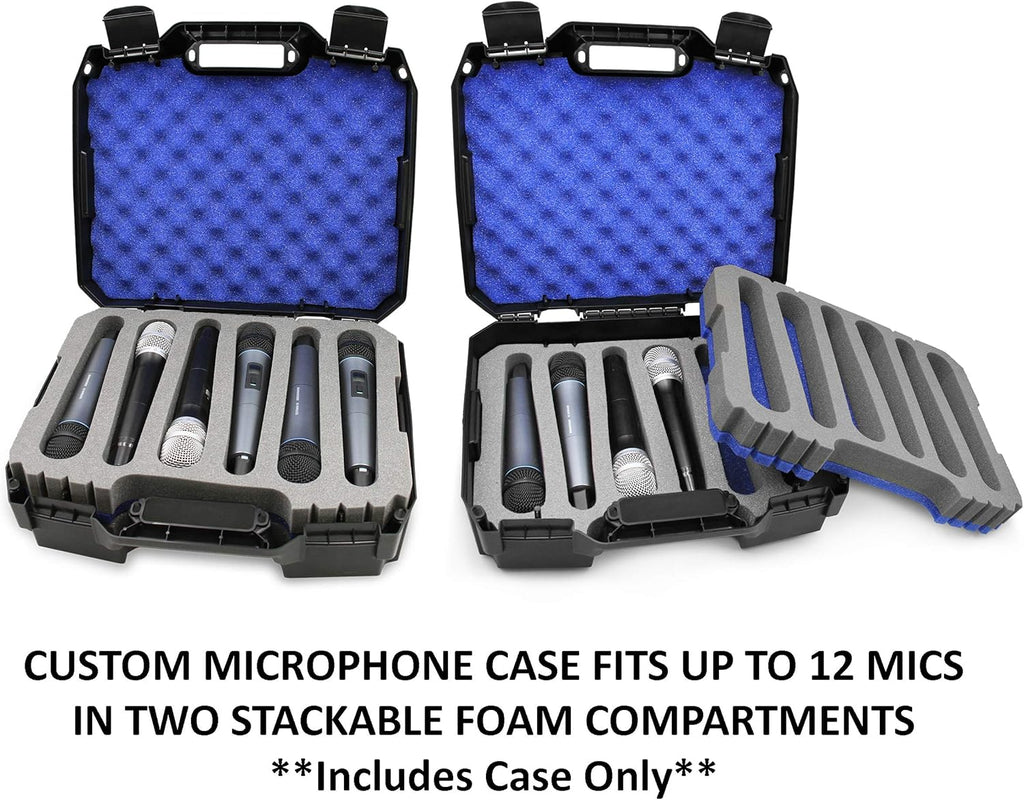 Hard Case Compatible with 12 Handheld Microphone System, Case Only P1128