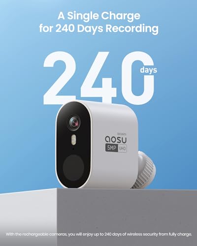 5MP Ultra HD Wireless Security Camera System, 2 Camera Kit with 166° Wide Angle, 240-Day Battery Life, Spotlight Camera, 32G Local Storage L8674