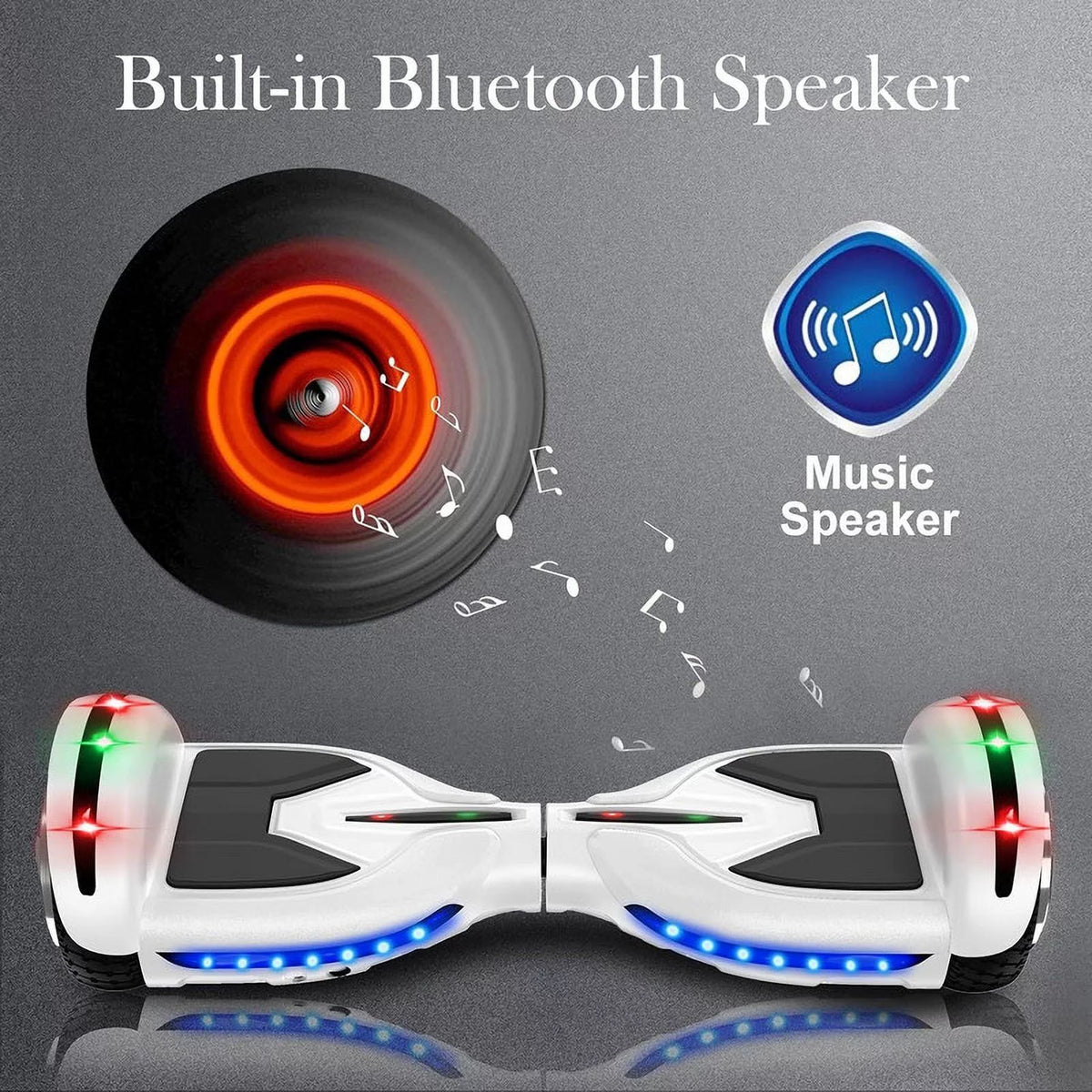 6.5 inch Self Balancing Hoverboard with Seat Attachment P711317