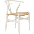 White Natural Wishbone Y Chair E40547
