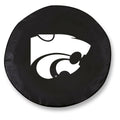 Black Vinyl Fitted Car Tire Cover Z6186