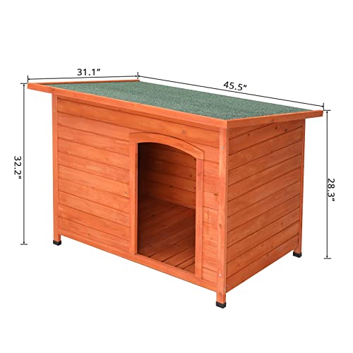 45in Outdoor Wood Dog House Z20200