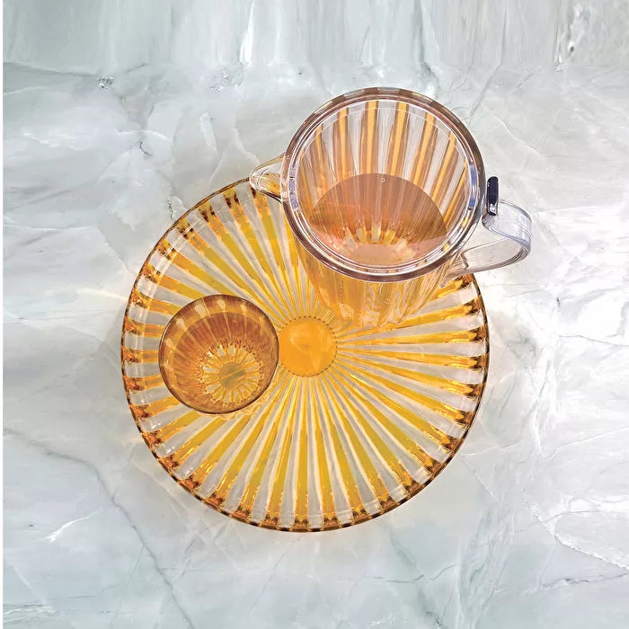 Round Tray Amber O54663