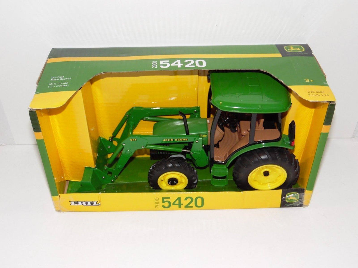 Green Tractor with Cab Loader E612098