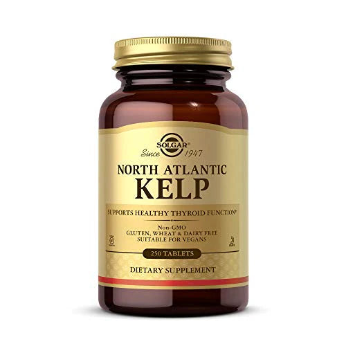 Kelp 250 Tablets Gluten Free Dairy Free Kosher W3209