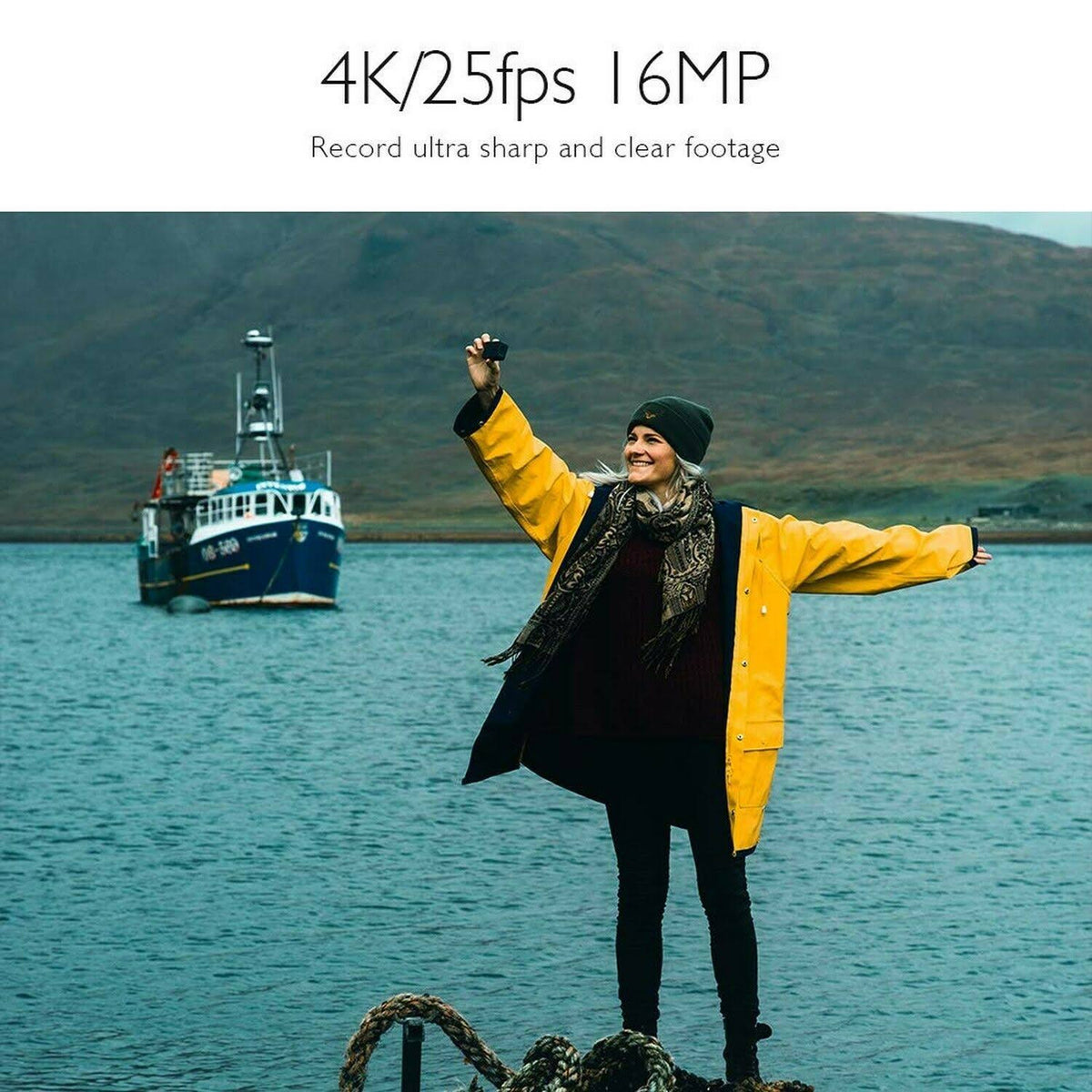4K Waterproof Action Camera with Touch Screen Y37603