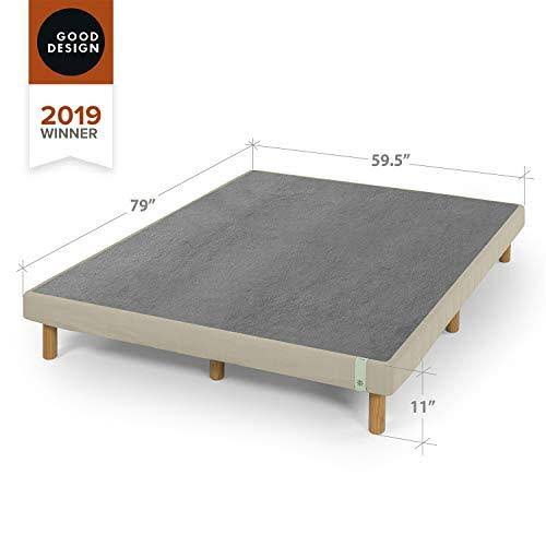Beige Metal Queen Mattress Foundation Z560