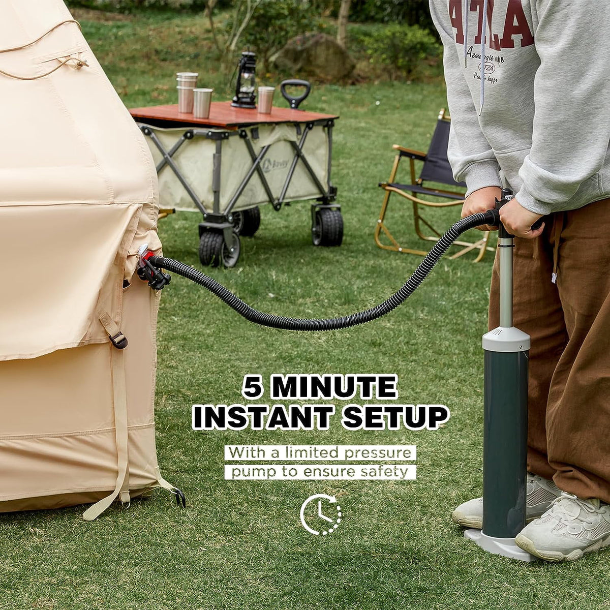 Inflatable Camping Tent with Pump L511