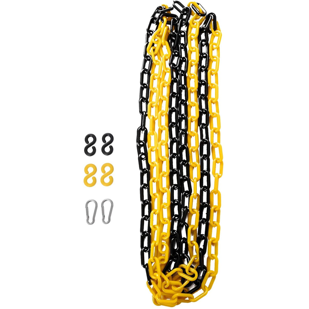 Expandable Mobile Plastic Safety Barricade 8.3ft Width 38” Height with Reflectors with 1 Chain L209976