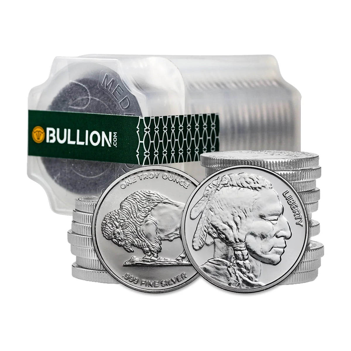 1 oz Silver Buffalo Round Tube of 20 G94309