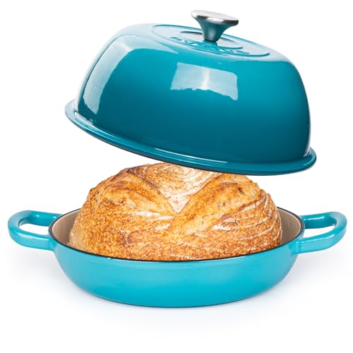Enamelled Cast Iron Dutch Oven Pot, Dark Blue, 6 Quarts Q559344