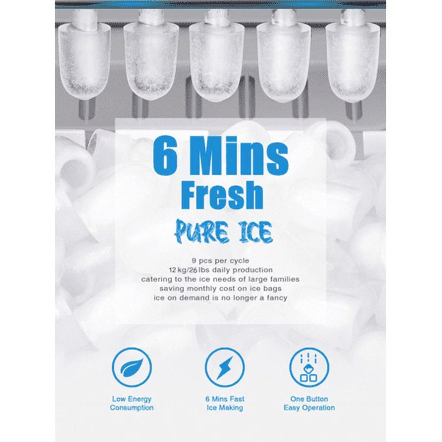 Countertop Ice Maker 28 lbs 2L with Scoop and Basket J83753