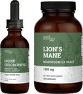 Lion's Mane & Chlorophyll 120 Capsules & 2 Fl Oz N22008