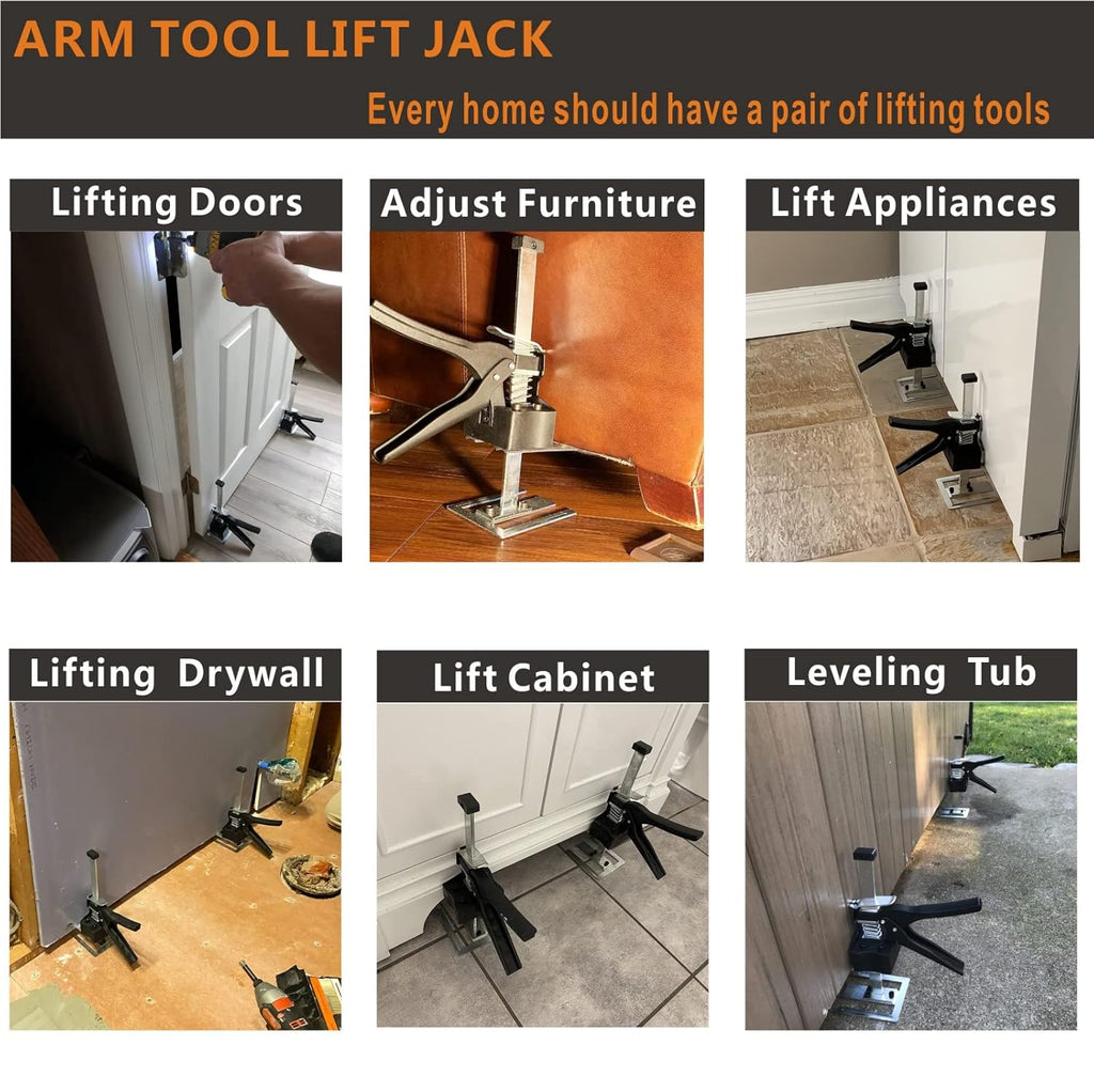 150KG Hand Jack Tool Furniture Lifting Levelers (2PCS) A36268