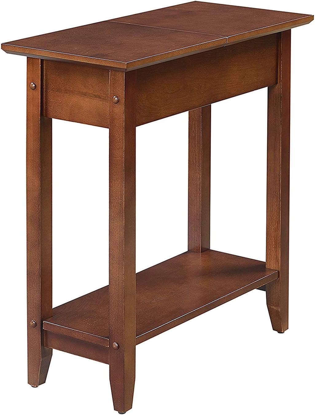 Espresso Flip Top End Table with Shelf G655464