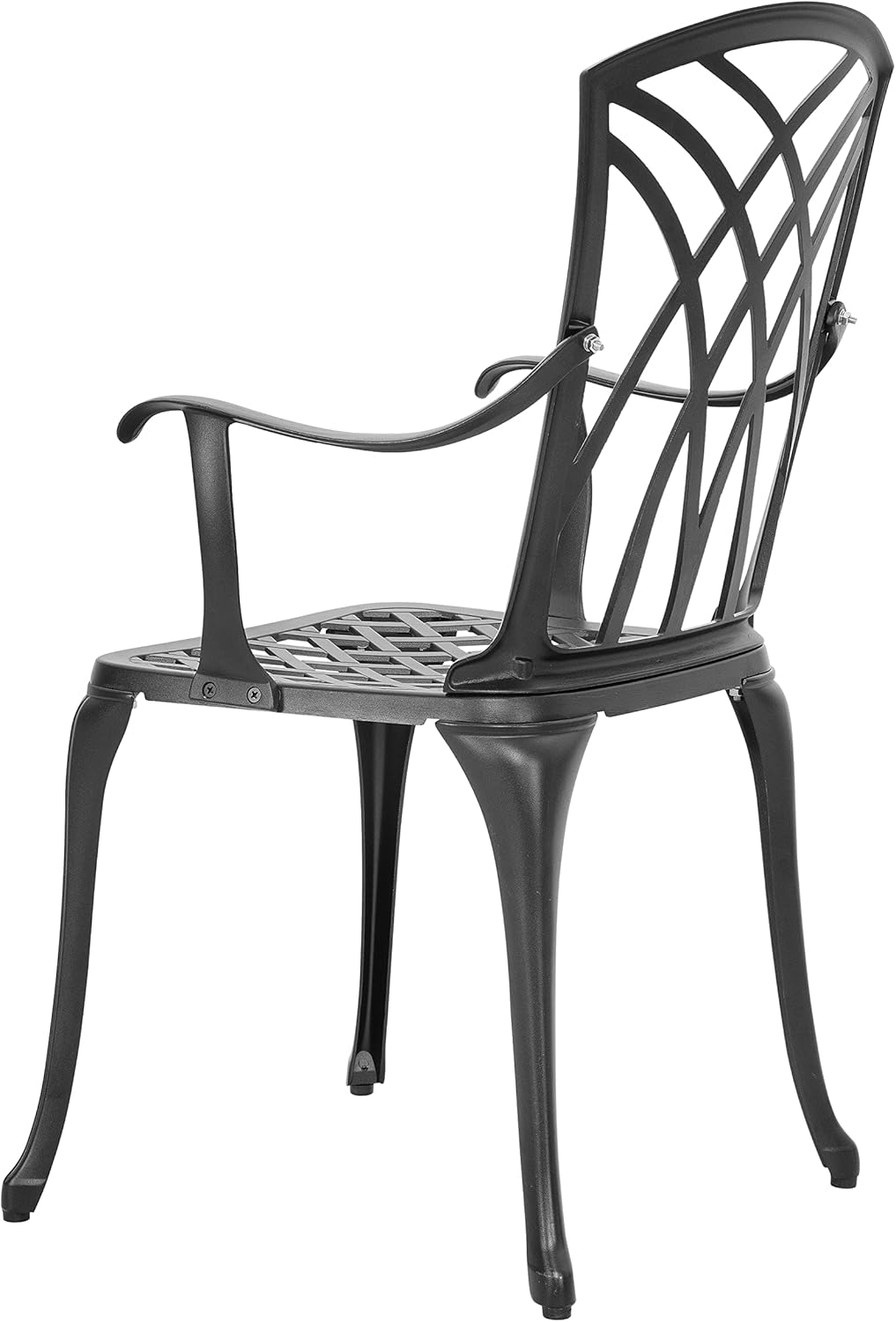 3 Piece Cast Aluminum Black Patio Bistro Table Set Y365589