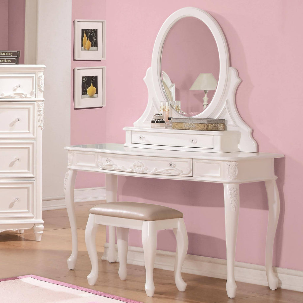 White Vanity Stool R85904