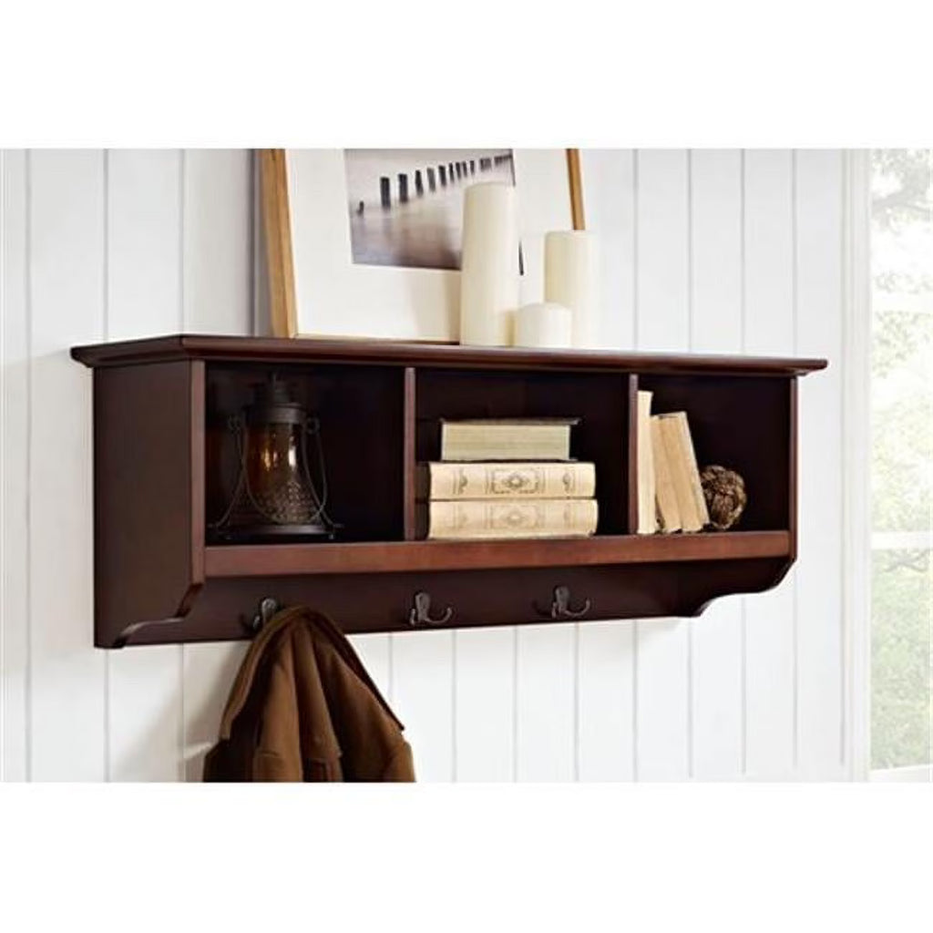 Mahogany Wall Mounted Coat Rack U956541