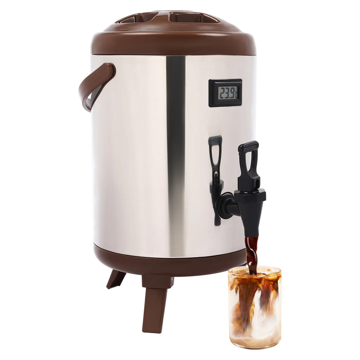 8L Stainless Steel Insulated Beverage Dispenser F64223