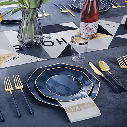 350 Pcs Plastic Dinnerware Set for 50 Guests V3071