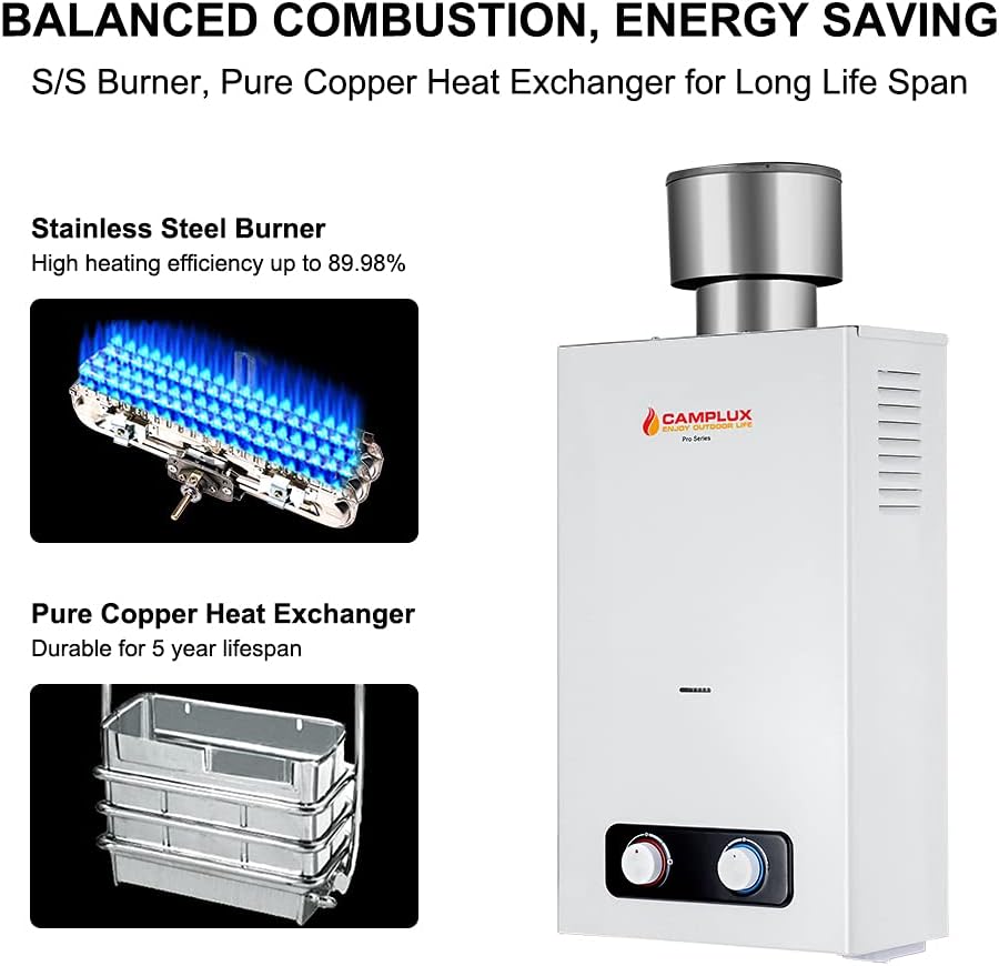 2.64 GPM Outdoor Propane Tankless Water Heater C658640